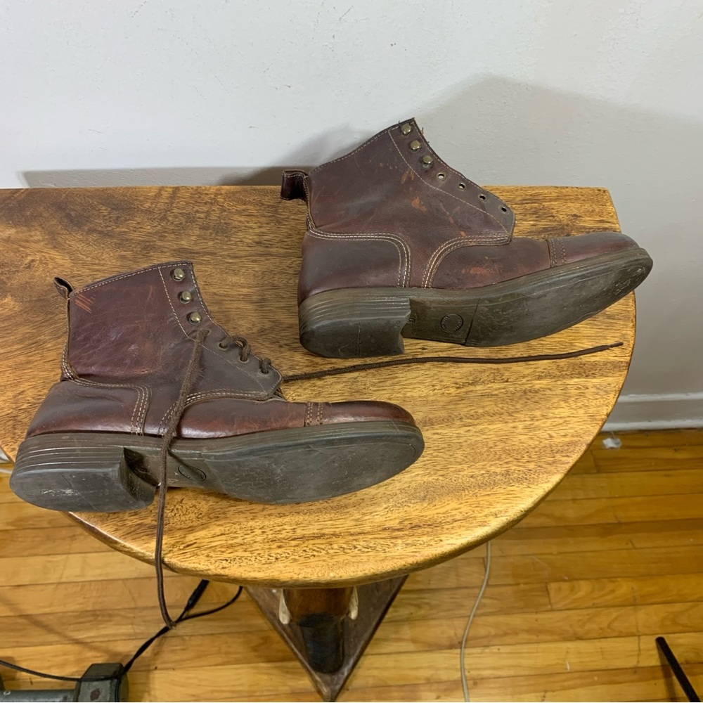 Lavorazione artigiana combat style leather boots - Picture 8 of 11
